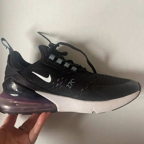Nike Black and White Air Max 270 Sneakers - Picture 14 of 14